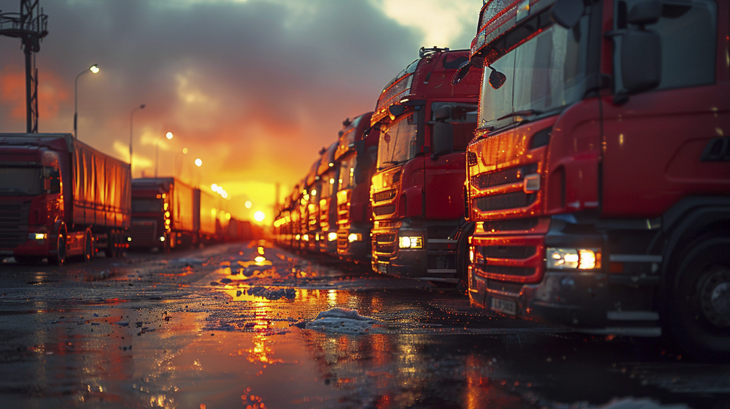 Bigmart Logistics fleet on highway